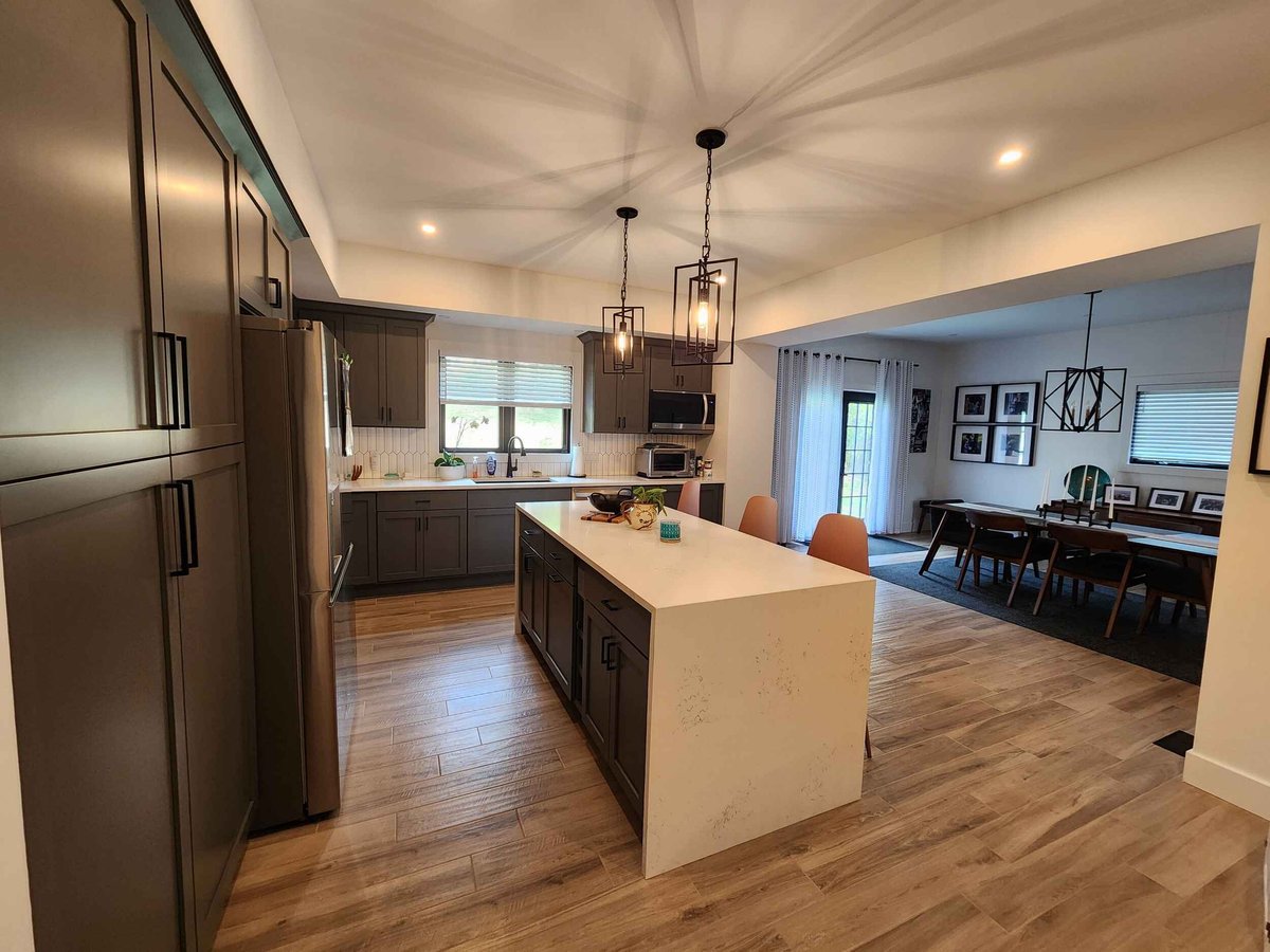 Kitchen Island Angle 2