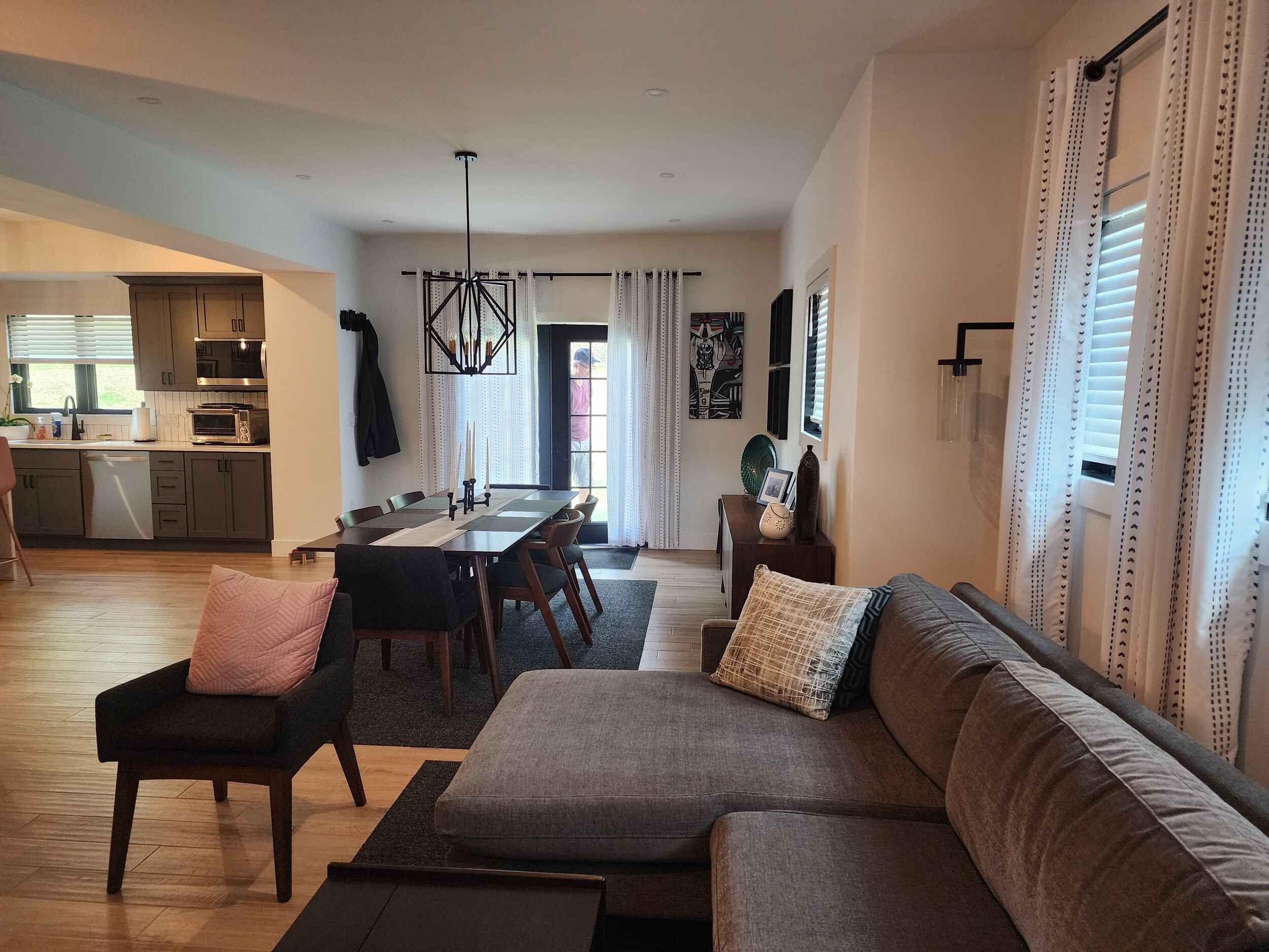 Living, Dining, Open to Kitchen