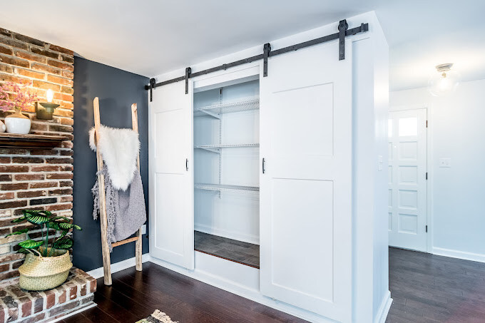 Pittsburgh Custom Built in with Barn Door