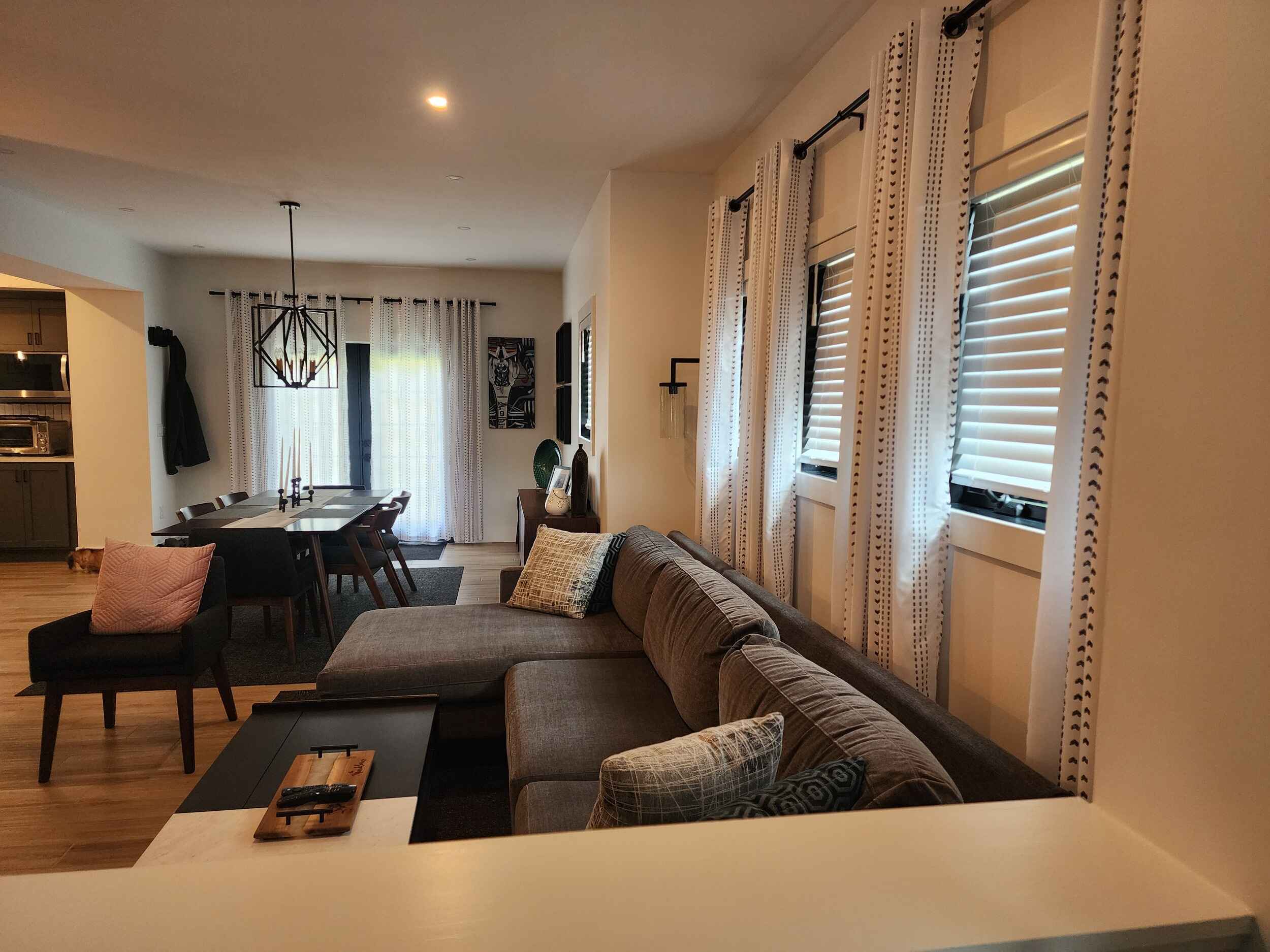 Living Room and Dining Room